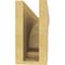 Ekena Millwork 4"W x 24"D x 8"H Thin Hughes Rough Cedar Woodgrain TimberThane Corbel, Primed Tan CORUR04X24X08HUGRCPR - alternate 6